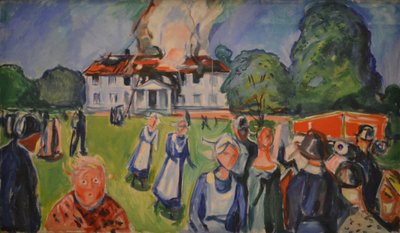The House is Burning by Edvard Munch
